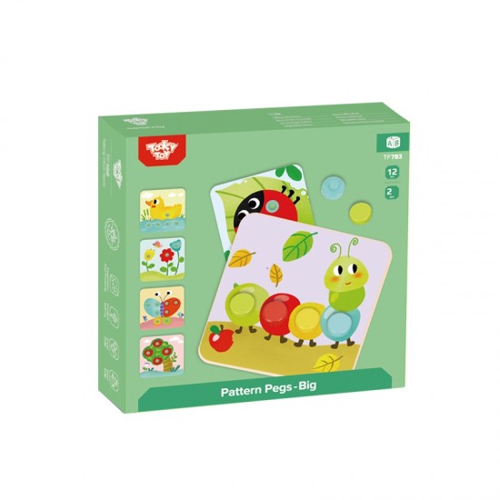 Dėlionės Kaladėlės Vaikams Gyvūnai Suderinti Mokymosi Formos Spalvos + Lentos TOOKY TOY
