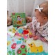Dėlionės Kaladėlės Vaikams Gyvūnai Suderinti Mokymosi Formos Spalvos + Lentos TOOKY TOY