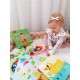 Dėlionės Kaladėlės Vaikams Gyvūnai Suderinti Mokymosi Formos Spalvos + Lentos TOOKY TOY