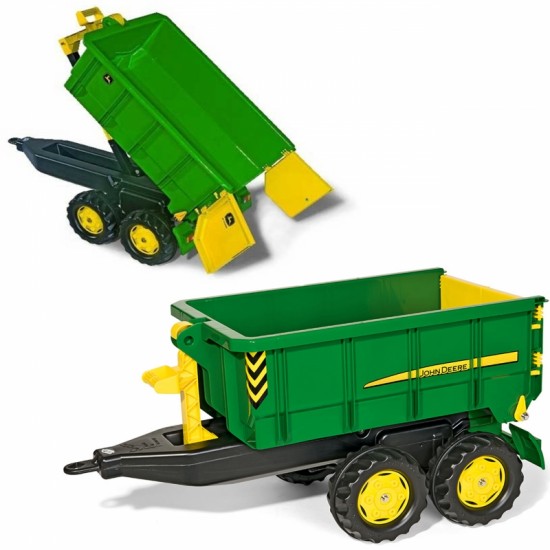 Didelė dviašė John Deere savivartė priekaba Rolly Toys