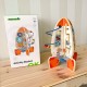 Didelė medinė edukacinė daugiafunkcinė raketa Tooky Toy