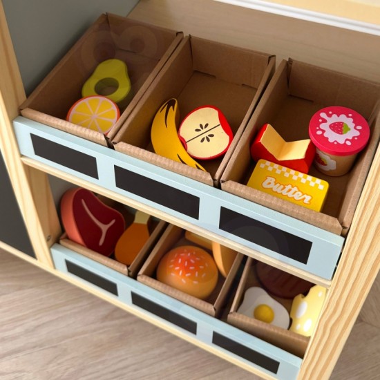 Didelis Daugiafunkcis Medinis Maisto Sunkvežimio Stovas 73 Vnt. WOOPIE GREEN