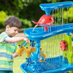 Didelis interaktyvus vandens stalas ir smėlio vandens parkas WOOPIE