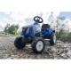Didelis pedalinis traktorius su priekaba + atidaromas stogas nuo 2 metų amžiaus FALK New Holland