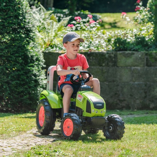Didelis pedalų traktorius su priekaba Claas nuo 3 metų amžiaus FALK