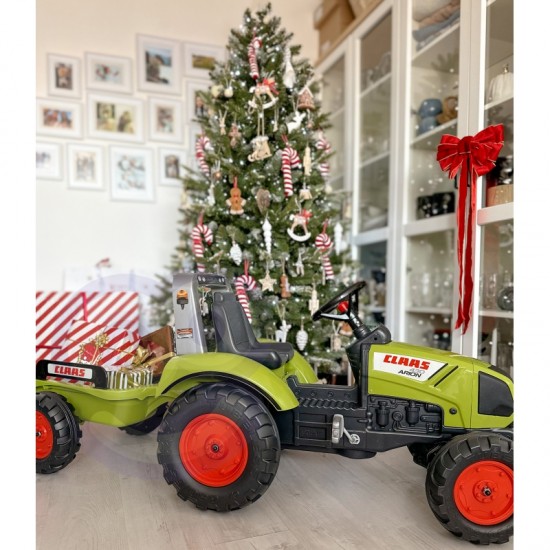 Didelis pedalų traktorius su priekaba Claas nuo 3 metų amžiaus FALK