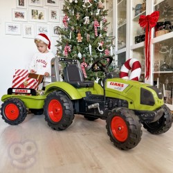 Didelis pedalų traktorius su priekaba Claas nuo 3 metų amžiaus FALK