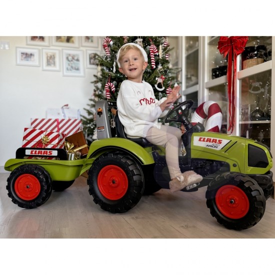 Didelis pedalų traktorius su priekaba Claas nuo 3 metų amžiaus FALK