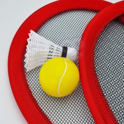 Didelių vaikiškų badmintono rakečių rinkinys + plunksninė WOOPIE