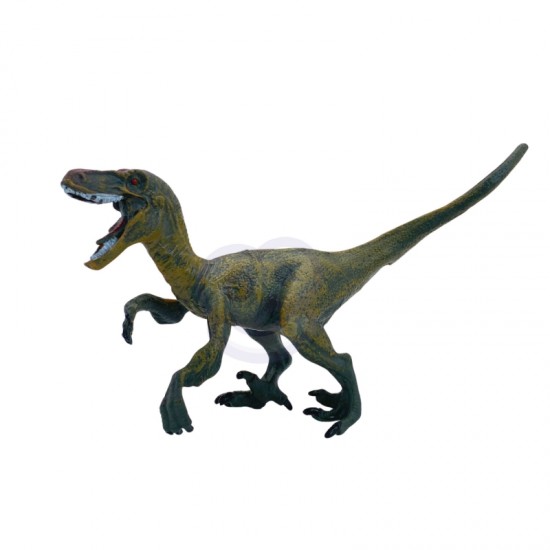 Dinozaurų figūrėlių rinkinys, 16 dalių + kilimėlis + skrynia WOOPIE