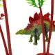 Dinozaurų figūrėlių rinkinys, 16 dalių + kilimėlis + skrynia WOOPIE