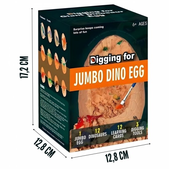 Dinozaurų kiaušinių kasimo archeologo rinkinys 12 dinozaurų kasimui WOOPIE