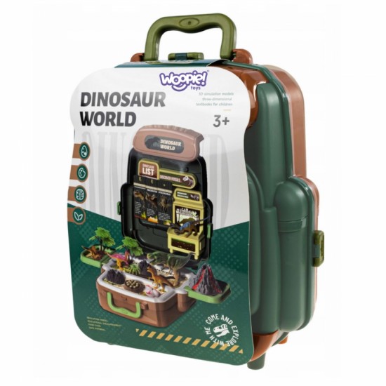 Dinozaurų pasaulio lagaminas - edukacinis dinozaurų tyrinėtojų rinkinys WOOPIE