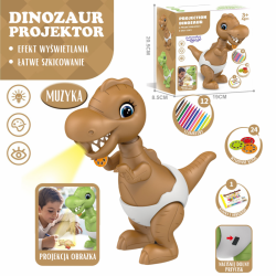 Dinozaurų piešimo projektorius + žymekliai WOOPIE