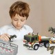 Dinozaurų transporteris-sunkvežimis su garsu ir šviesa WOOPIE
