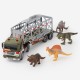 Dinozaurų transporteris-sunkvežimis su garsu ir šviesa WOOPIE