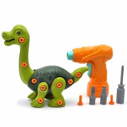 Dinozaurų varžtų konstruktoriaus rinkinys + grąžtas, 31 vnt. WOOPIE