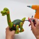 Dinozaurų varžtų konstruktoriaus rinkinys + grąžtas, 31 vnt. WOOPIE
