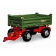 Dviašė priekaba, žalia Rolly Toys rollyTrailer Rolly Multi