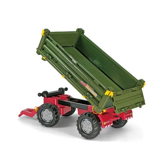 Dviašė priekaba, žalia Rolly Toys rollyTrailer Rolly Multi