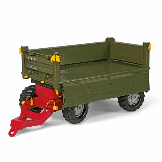 Dviašė priekaba, žalia Rolly Toys rollyTrailer Rolly Multi