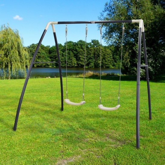 Dvigubos metalinės sūpynės Axi