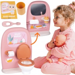 Dvipusis tualetas 42 cm lėlei Baby Nurse SMOBY