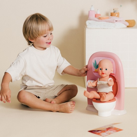 Dvipusis tualetas 42 cm lėlei Baby Nurse SMOBY