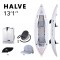 Dvivietis pripučiamas kajakas su irklu Aqua Marina Halve 398x98 cm HA-398