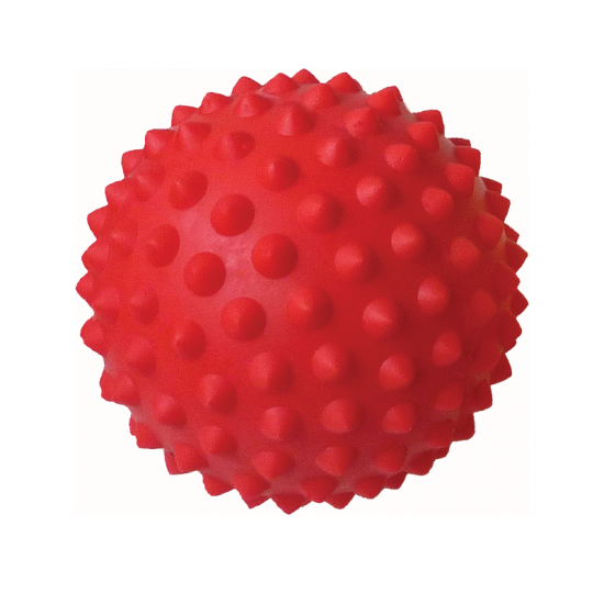 Dygliuotas Masažo Kamuoliukas Tonkey ActivaSmall Stand 9 cm, Raudoni