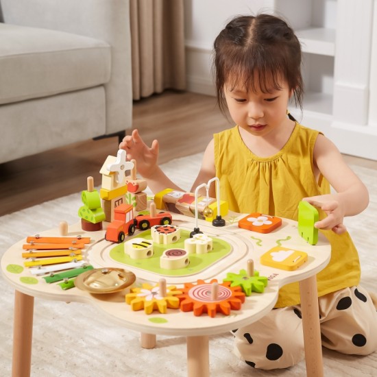 Edukacinė kėdė, piramidės formos cimbolai, Montessori sensorinė VIGA PolarB