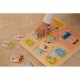 Edukacinė lenta Žmogaus kūno dėlionė Kaladėlės Dėlionė vaikams Suderinama MONTESSORI 19 vnt. CLASSIC WORLD