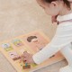 Edukacinė lenta Žmogaus kūno dėlionė Kaladėlės Dėlionė vaikams Suderinama MONTESSORI 19 vnt. CLASSIC WORLD