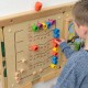 Edukacinė sieninė lenta spalvingi vikšrai, mokantys skaičius ir kiekius Montessori MASTERKIDZ