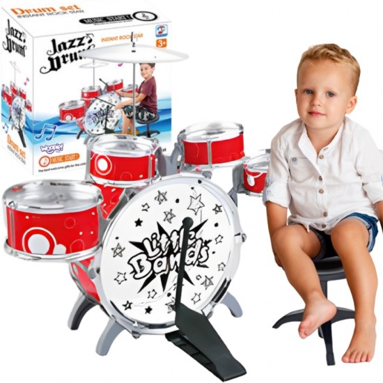 Edukacinis būgnų rinkinys vaikams, besimokantiems muzikos WOOPIE