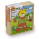 Edukacinis galvosūkis su meškiuku „Viga Wooden Puzzle“