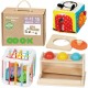 Edukacinis žaislas 11-12M FSC WOOPIE GREEN Box 5in1 Montessori