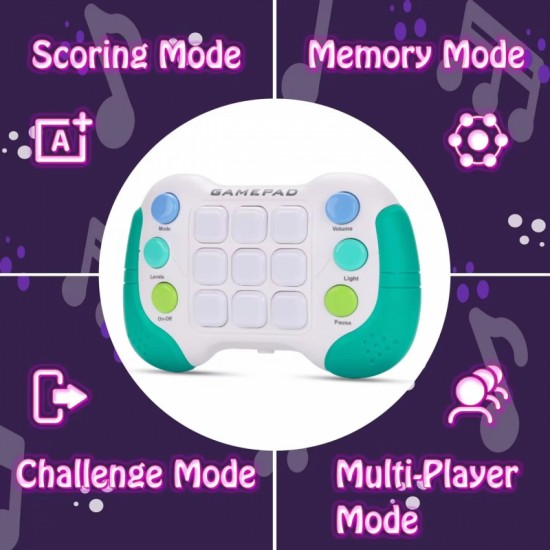 Elektroninis arkadinis žaidimas „Fidget Toy Gamepad“, mėlynas WOOPIE „Pop-It“