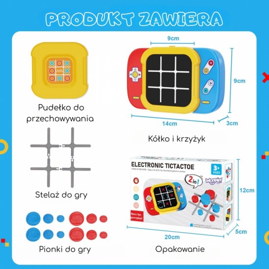 Elektroninis kryžiukų-nuliukų žaidimas WOOPIE