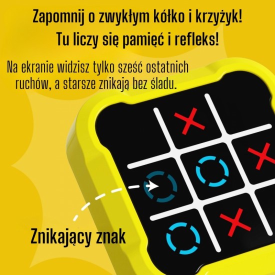 Elektroninis loginis edukacinis žaidimas „Tic-Tac-Toe“ 4 viename WOOPIE