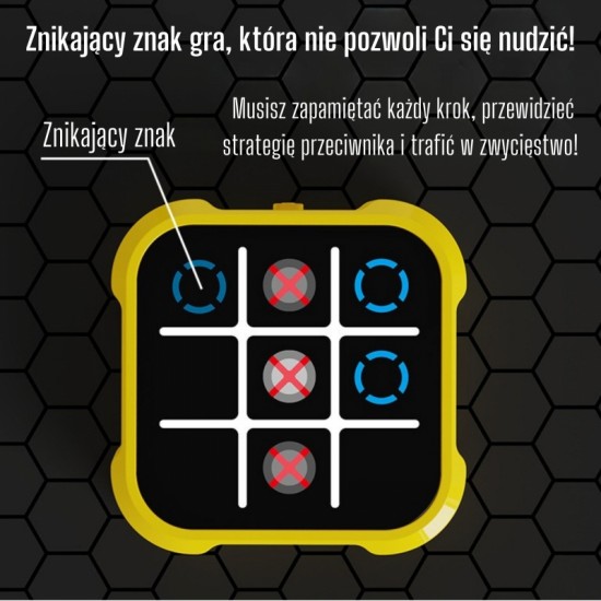 Elektroninis loginis edukacinis žaidimas „Tic-Tac-Toe“ 4 viename WOOPIE