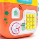 Elektroninis taupyklės seifas su bankomato PIN prieigos kodu, krabo formos kuprinė, oranžinė WOOPIE