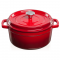 Emaliuotas ketaus puodas TETSU Stew 4,8 litro, Raudonas, 26 cm.