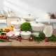 Emaliuotų ketaus puodų rinkinys TETSU Stew 7, Baltas