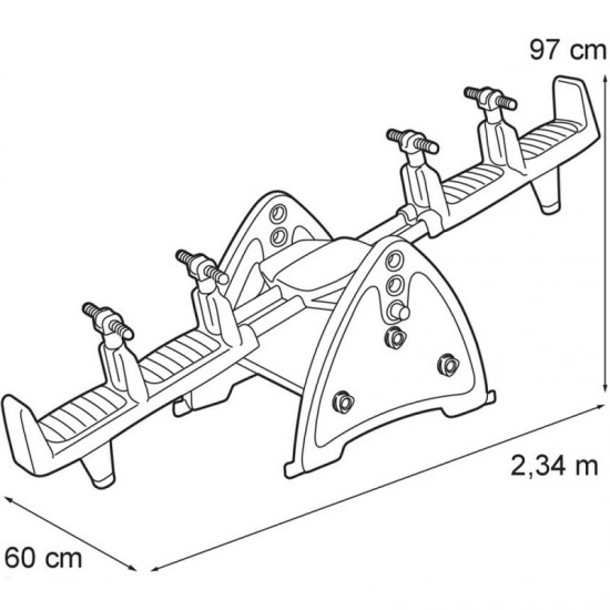 Feber Garden Swing  Supynės 4 Asmenims