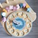 Formų rūšiavimo laikrodis siūlų pjaustymui Montessori VIGA PolarB