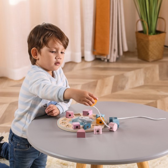 Formų rūšiavimo laikrodis siūlų pjaustymui Montessori VIGA PolarB