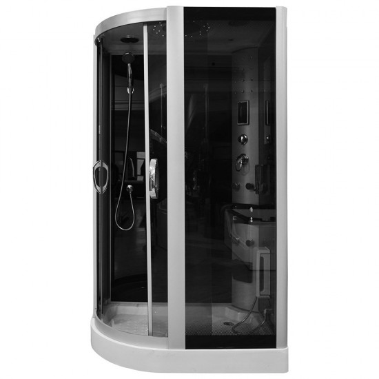 Garinė Dušo Kabina AMO-09914 Black Left 120x85x225