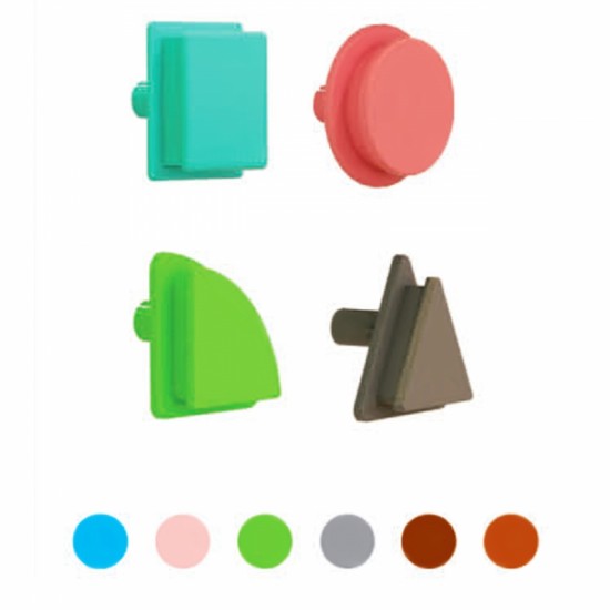 Geometrinių figūrėlių lentos elementai, 256 vnt. MASTERKIDZ