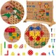 Geometrinių formų kaladėlių rinkinys STEM sienų plokštėms, 260 vnt. MASTERKIDZ